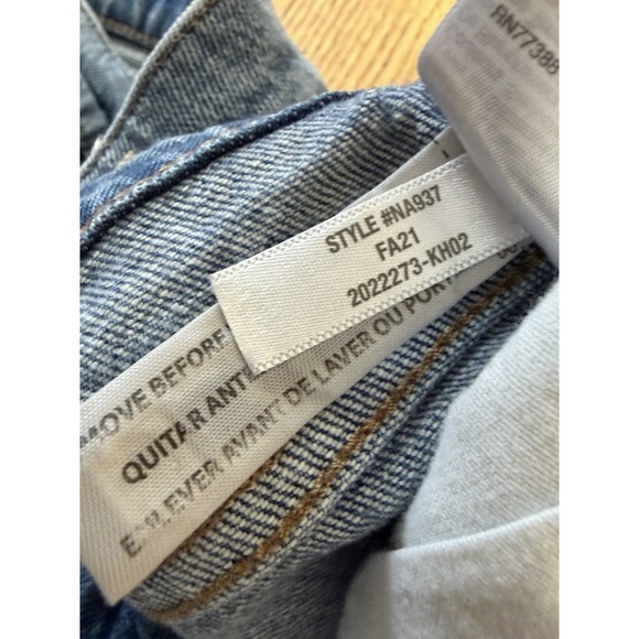 Madewell Jeans Women's Size 26 High Rise Slim BoyJean Denim Classic Straight - Picture 7 of 10